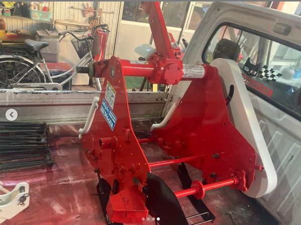 芋掘り機 塗装後