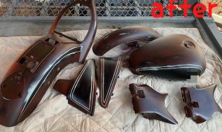 スティード400 塗装