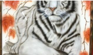 大きめのサイズで虎の絵