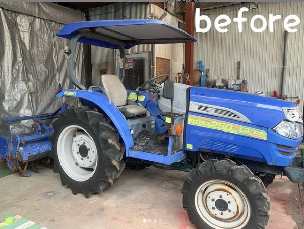 ISEKIトラクター 塗装前